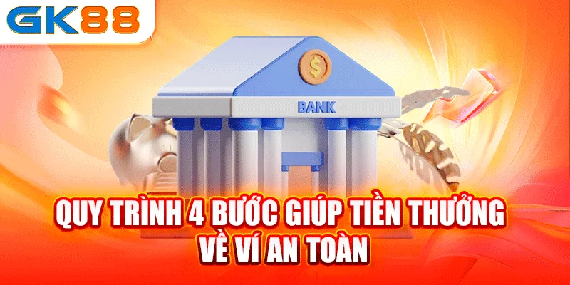 Quy trình 4 bước giúp tiền thưởng về ví an toàn